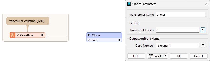 Setting Cloner parameters